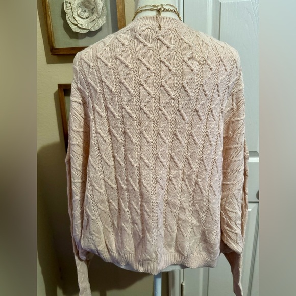 Sage The Label Over Size Sweater Size Small May have been a sample Blush NEW - Picture 5 of 5
